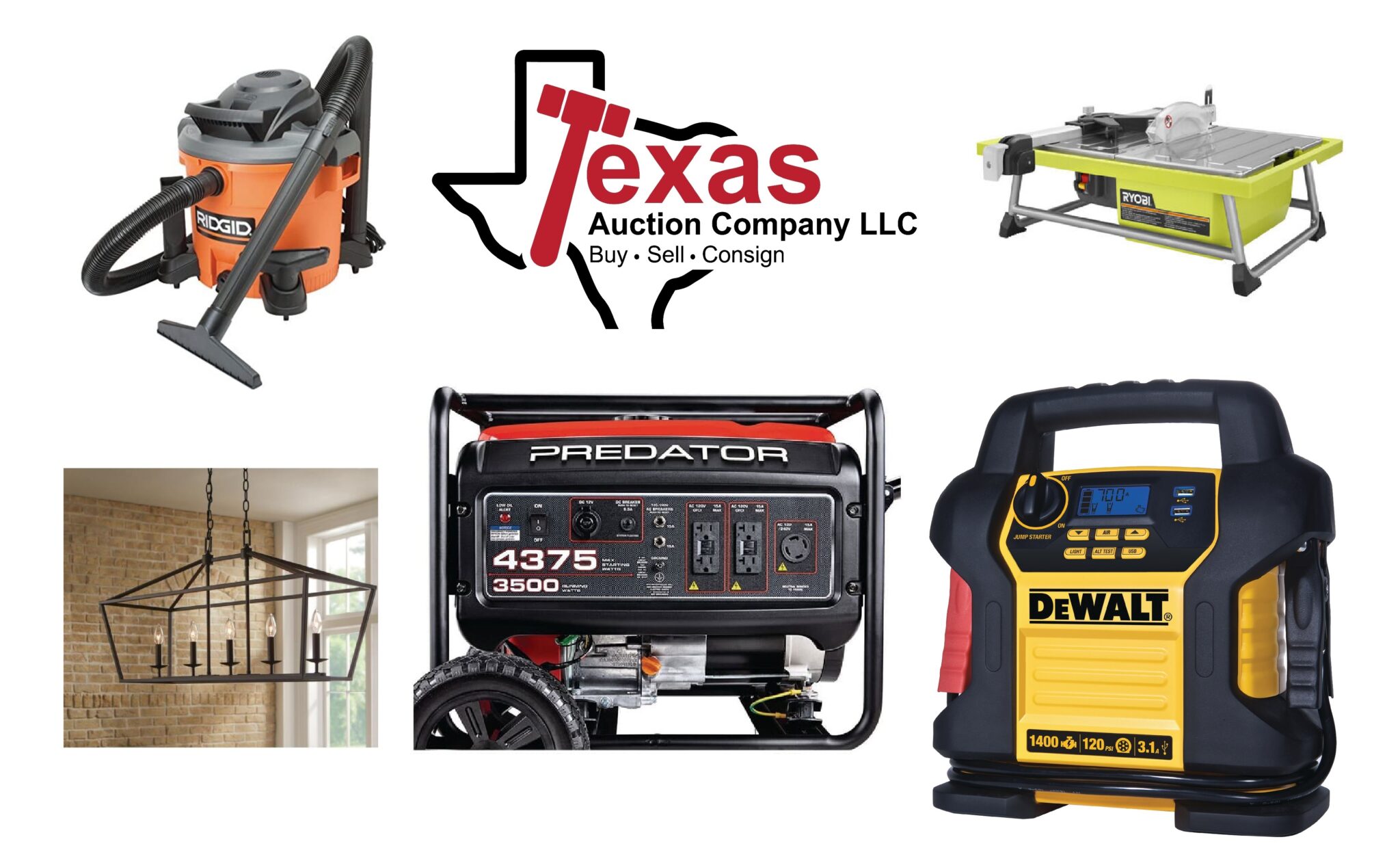 Tools, Generators, Lights and More Auction Austin Texas Auction Company